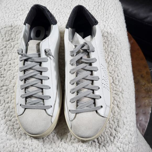 NEW P448  John leather Womens Sneakers size 38 US 7.5 - Picture 1 of 7